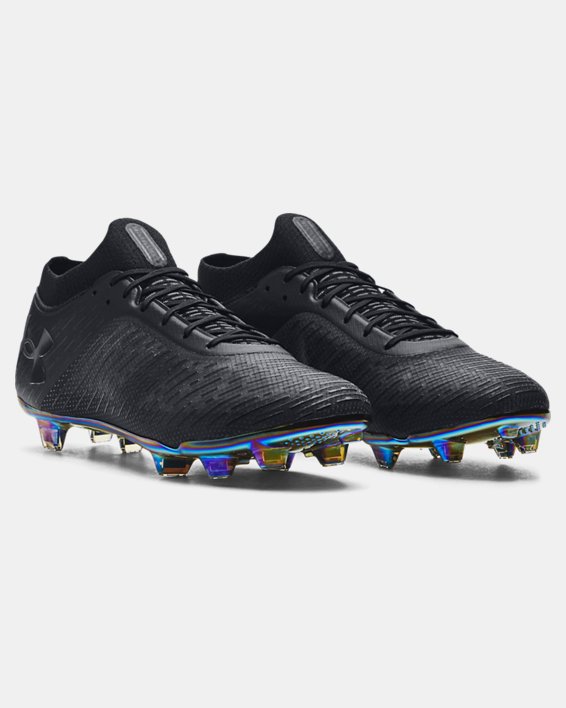 Men's UA Shadow Pro FG Soccer Cleats in Black image number 3